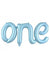 Image of One Pastel Matte Blue 110cm Air Fill Foil Balloon