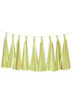 Image of Pastel Matte Yellow 9 Pack 35cm Of Decorative Tassels - Main Image