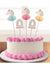 Image of Pastel Unicorn 12 Pack Honeycomb Cake Toppers