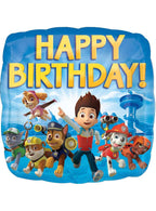 Image Of Paw Patrol Happy Birthday 45cm Foil Party Balloon