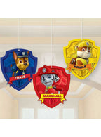 Image Of Paw Patrol 3 Piece Honeycomb Hanging Decorations