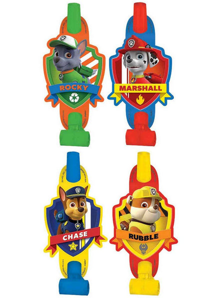 Image of Paw Patrol 8 Pack Blowouts Party Favours