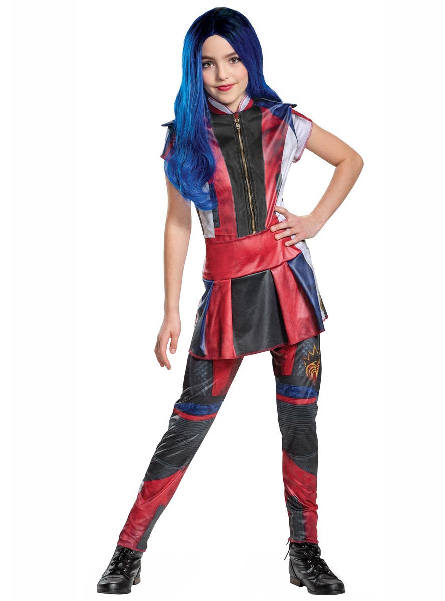 Girls Classic Evie Descendants 3 Fancy Dress Costume Front Image