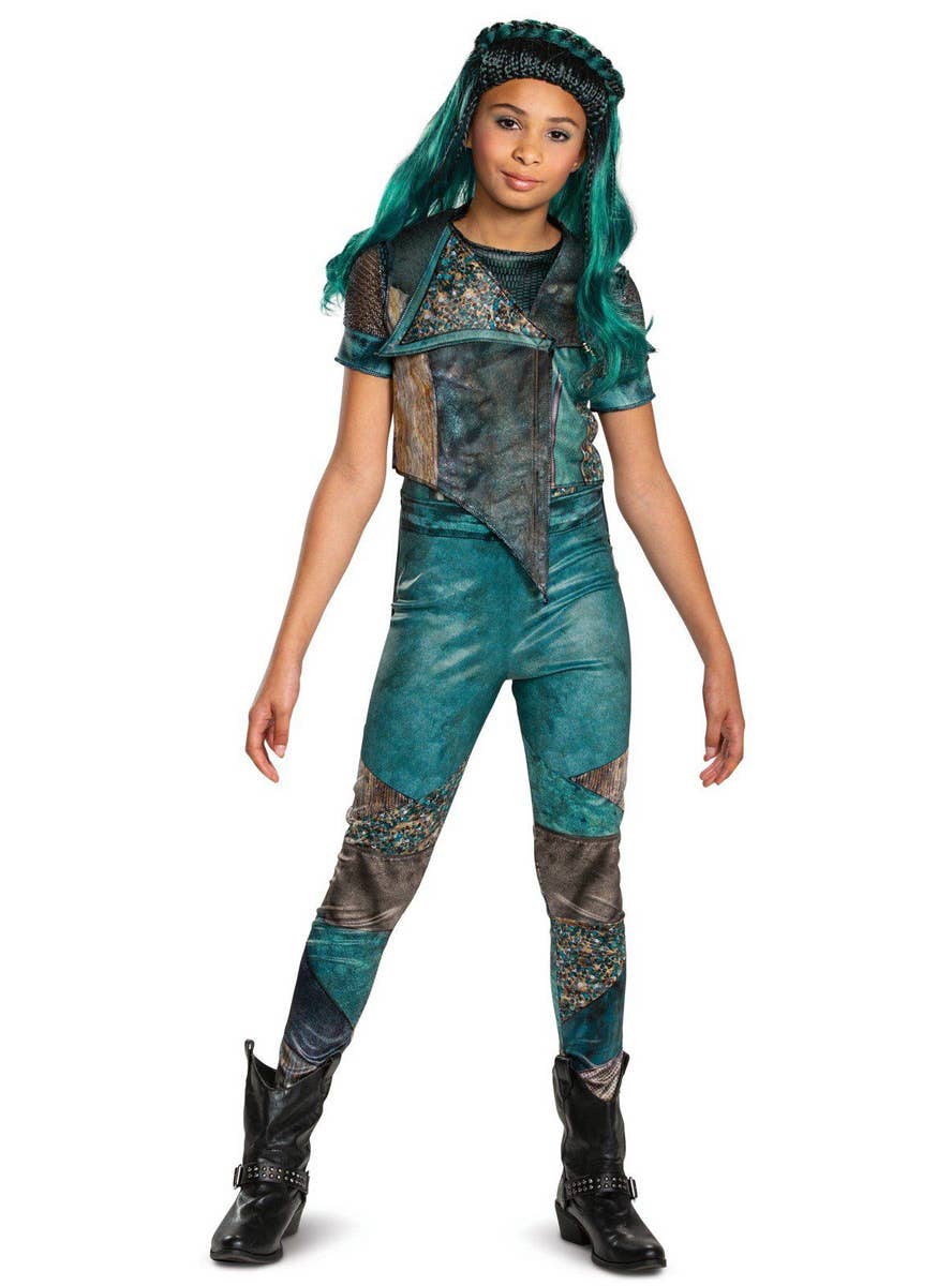 Girls Classic Descendants 3 Uma Fancy Dress Costume Front Image