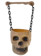 Skull and Bone Halloween Trick or Treat Lolly Bucket