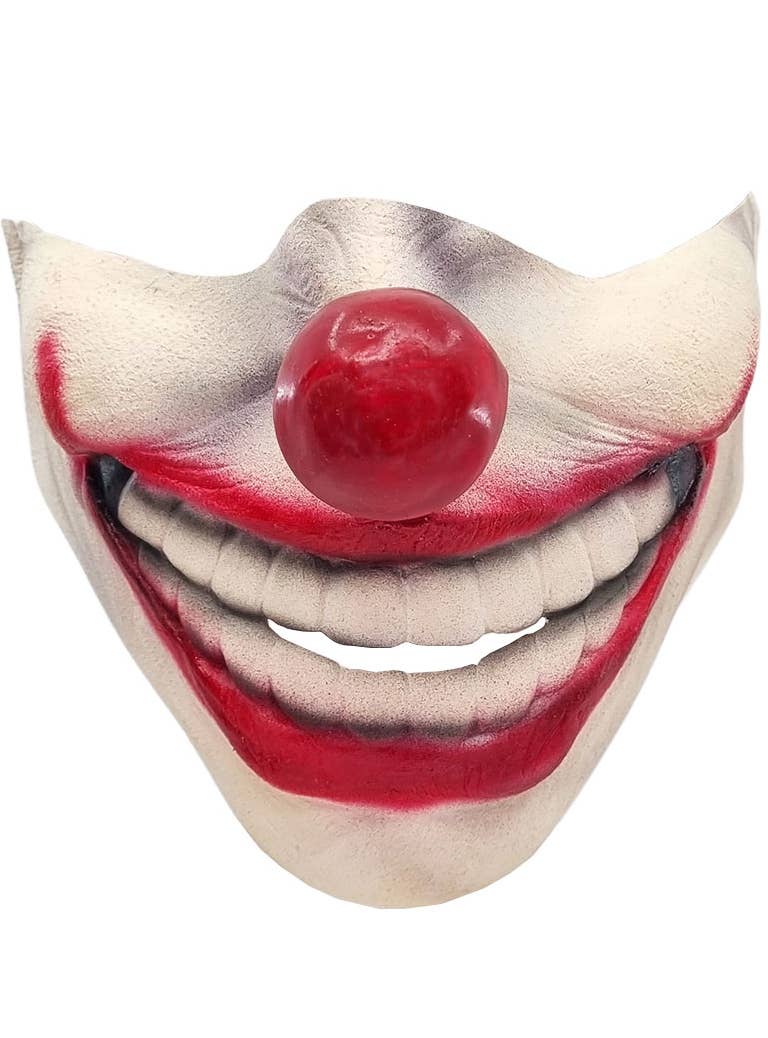 Half Face Creepy Clown Mask Clown Latex Halloween Costume Mask