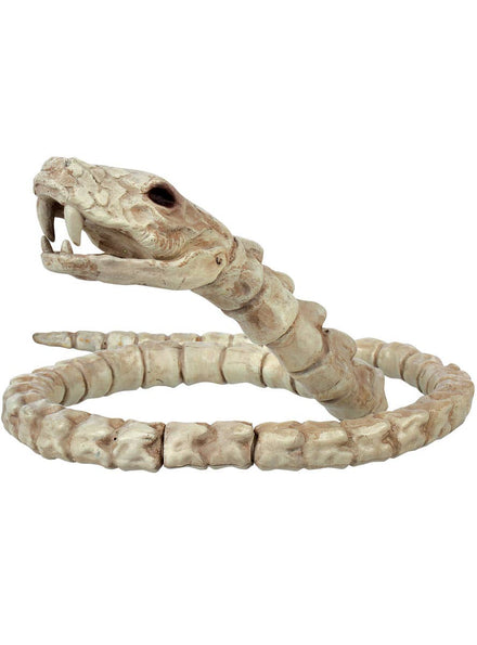 Coiled Slithering Snake Skeleton Halloween Decoration