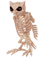 Eerie Plastic Owl Skeleton Halloween Decoration 