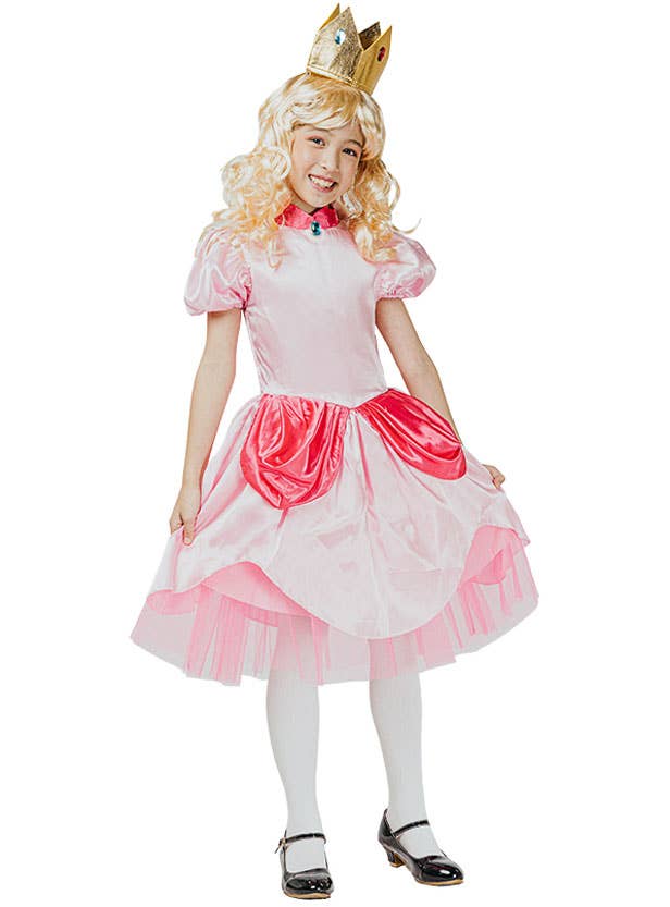 Image of Peachy Princess Girls Mario Inspired Costume
