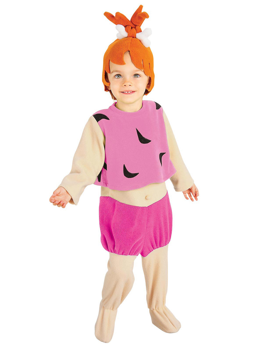 Pebbles Flintstone Deluxe Girls Cartoon Character Costume - Main Image
