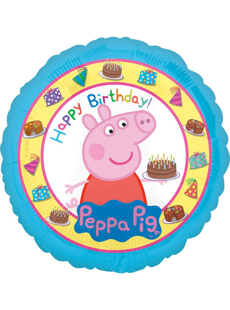 Peppa Pig Happy Birthday Balloon - Main Image