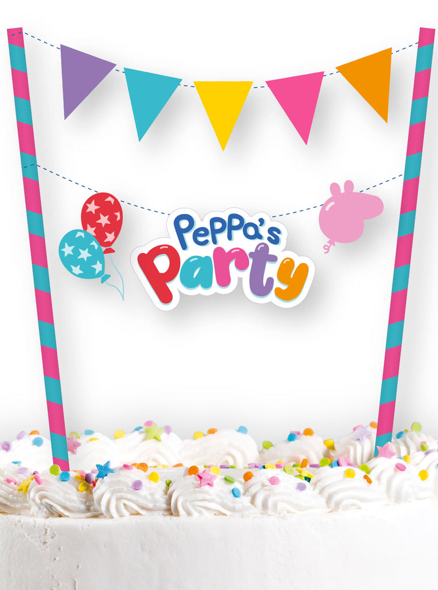 Peppa's Party Cake Topper - Main Image