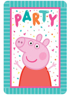 Peppa Pig Party Invitations 8 Pack - Main Image