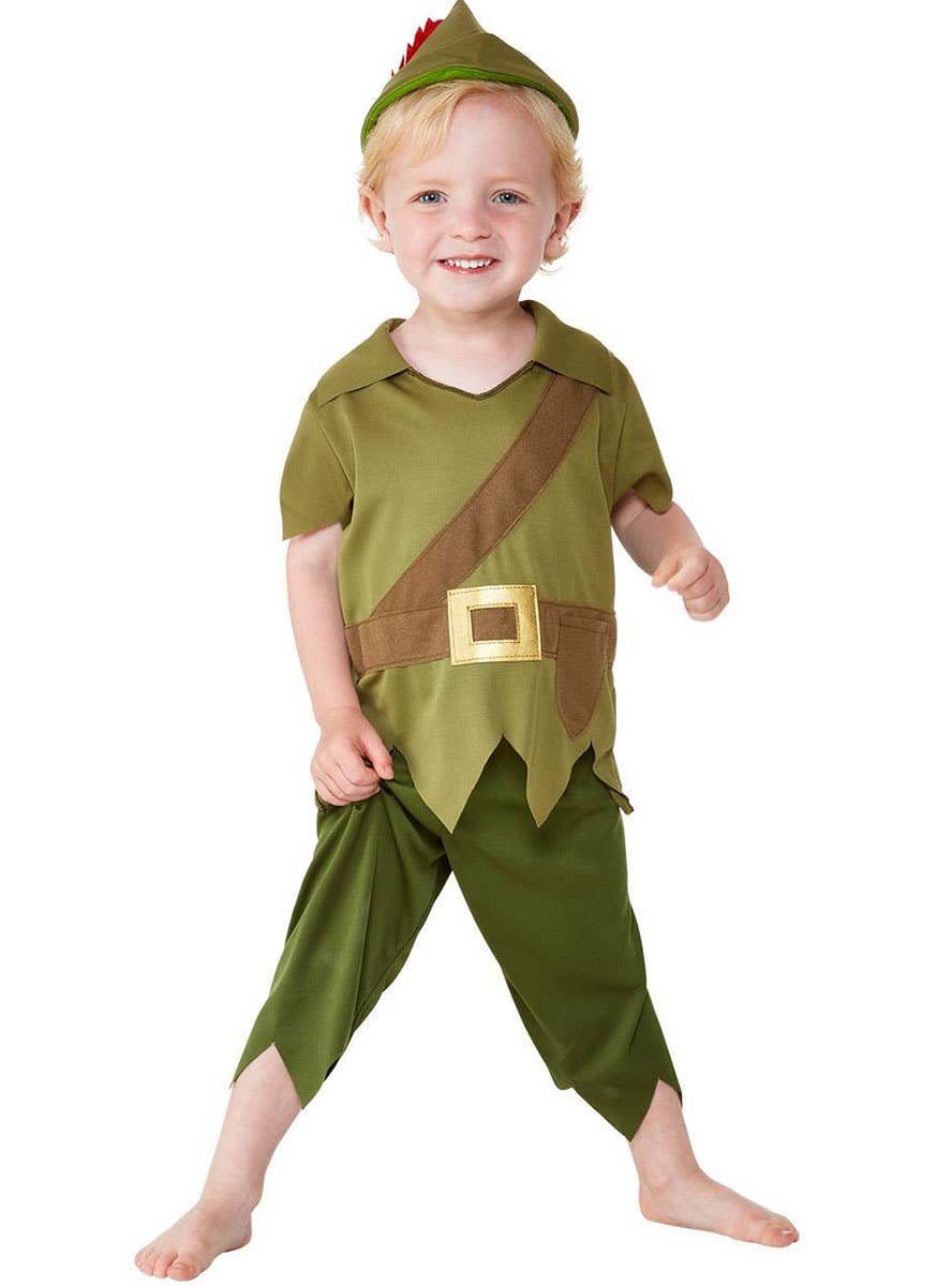Cute Toddler Boys Peter Pan Storybook Costume - Main Image