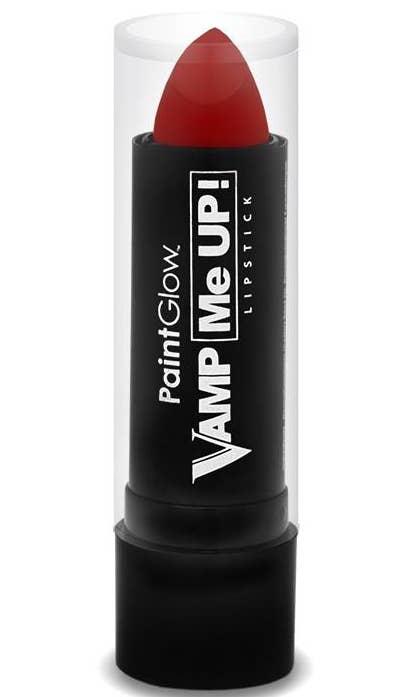 PaintGlow Vamp Me Up Bright Red Halloween Lipstick Makeup