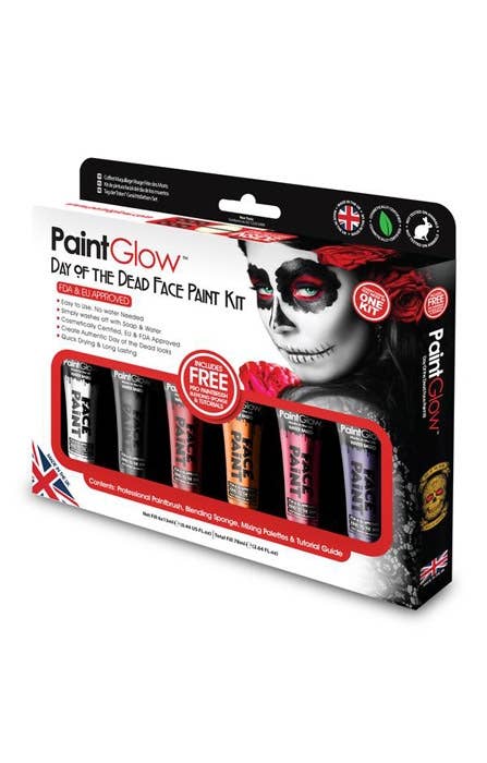 Day of the Dead Sugar Skull Face Paint Makeup Kit