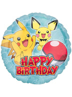 Image of Pokemon Happy Birthday 45cm Party Balloon