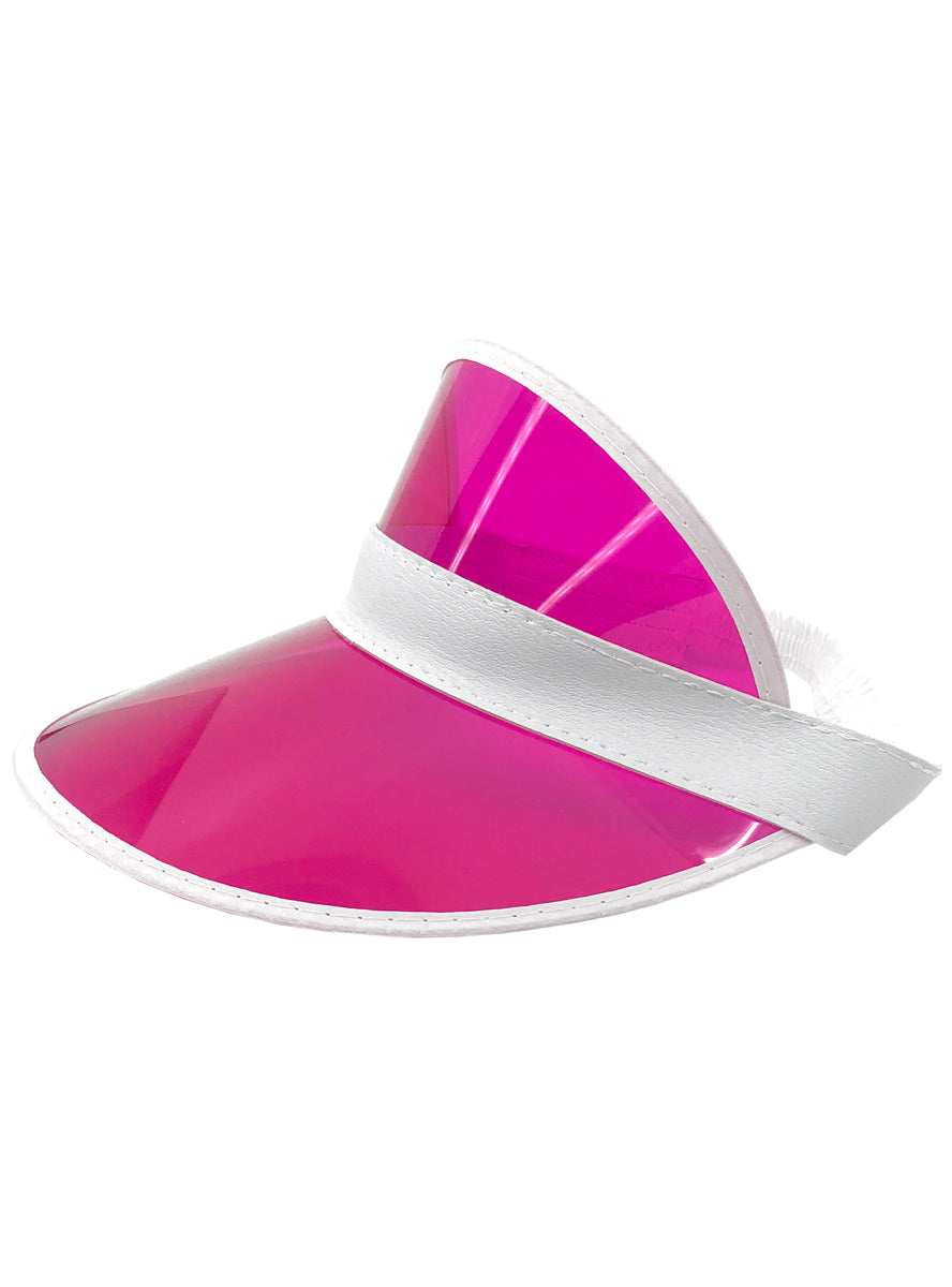 80s Sun Visor Adult Pink 80s Sun Visor Adult Pink