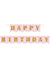 Image of Pink and Gold Foil Happy Birthday Banner Decoration