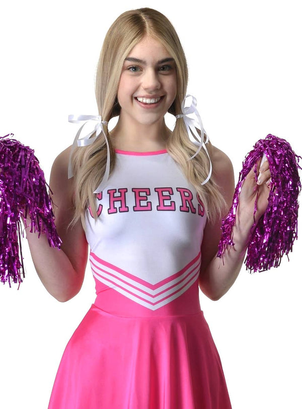Daring Pink Cheerleader Costume for Teen Girls