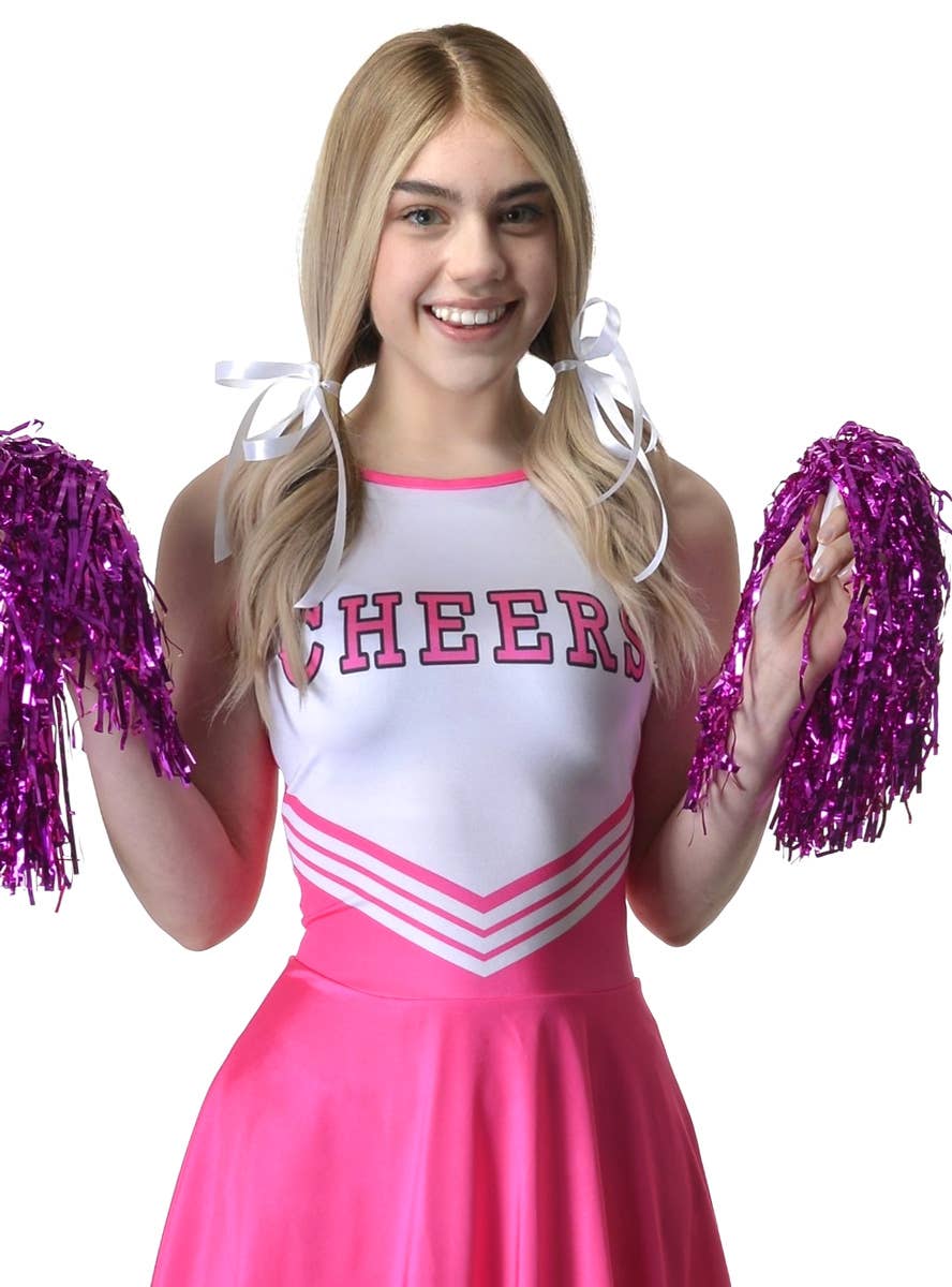 Daring Pink Cheerleader Costume for Teen Girls