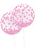 Image of Pink Confetti Print 2 Pack 45cm Orb Balloons