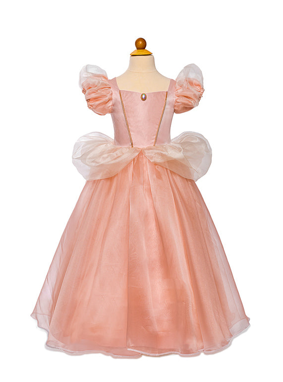 Pink Girls Long Princess Costume - Main Image