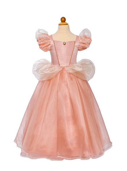Pink Girls Long Princess Costume - Main Image