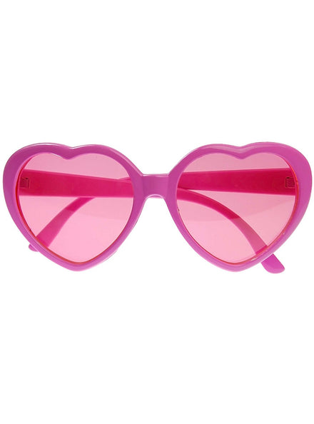 Pink Heart Adults Party Glasses - Main Image