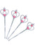 Image of Pink and Purple Heart Gem Wands 4 Pack Party Favours