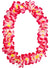 Image of Tropical Pink and Yellow Hawaiian Flower Costume Lei
