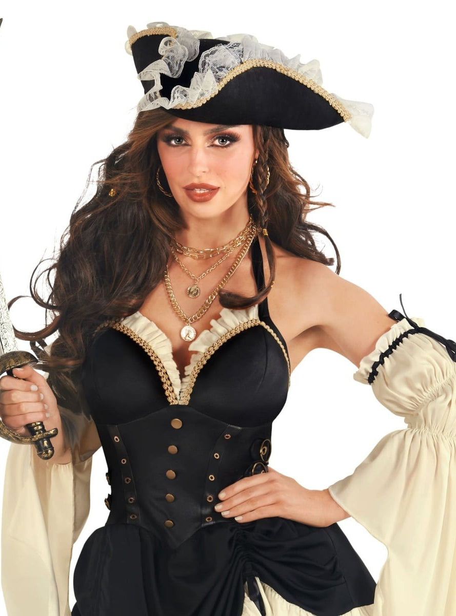 Pirate Captain Sexy Plus Size Womens Costume - Close Image 1