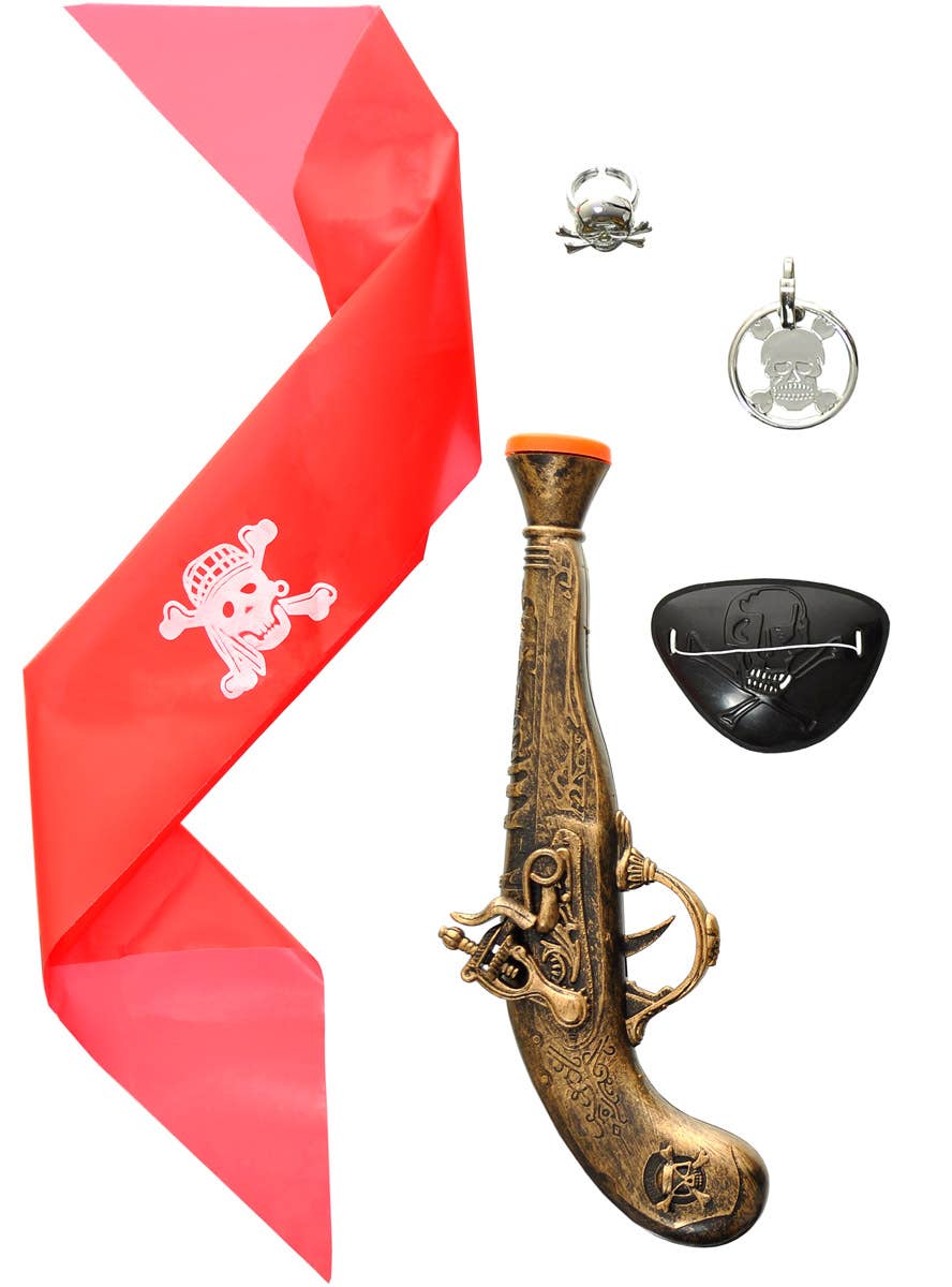 5 Piece Swashbuckling Pirate Costume Accessory Kit