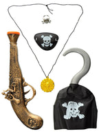 Image of Swashbuckling Pirate 5 Piece Accessory Set with Gun