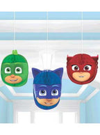 Image Of PJ Masks 3 Piece Honeycomb Hanging Decorations