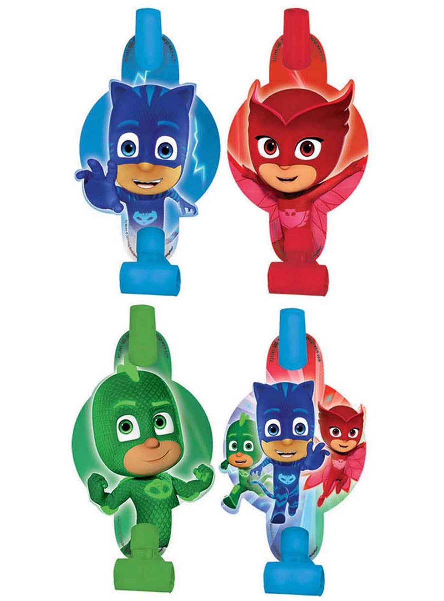 Image of PJ Masks 8 Pack Blowouts Party Favours