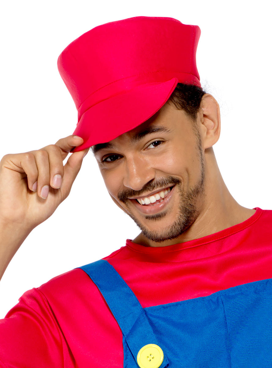 Plain Red Plumber Costume Hat