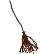Image of Crooked Brown Plastic Witch Broom Halloween Accessory