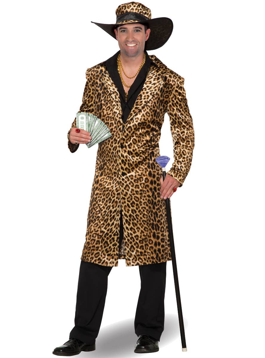 Funky Leopard Pimp Mens Costume