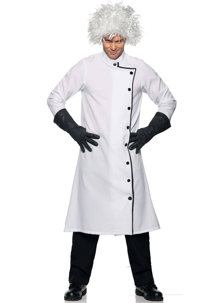 Image of Mad Scientist Men's White Plus Size Halloween Costume