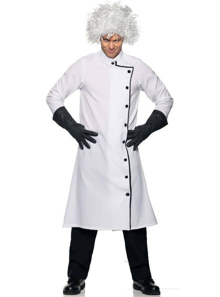 Image of Mad Scientist Men's White Plus Size Halloween Costume