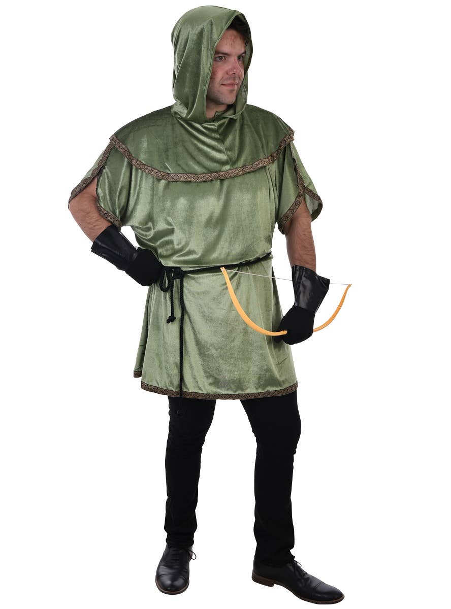 Image of Woodland Archer Unisex Adult's Robin Hood Plus Size Costume - Main Image
