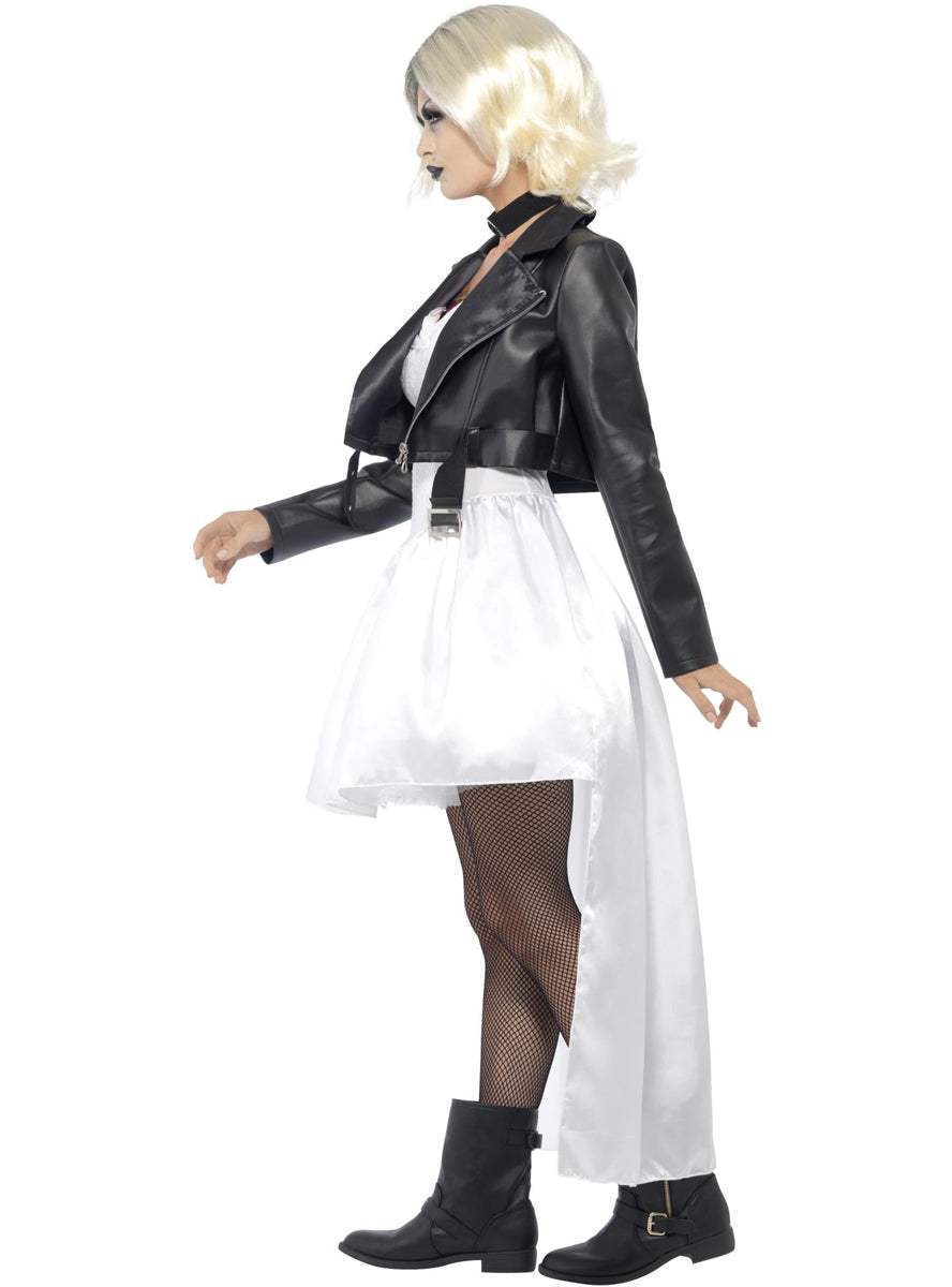 Womens Plus Size Bride of Chucky Tiffany Halloween Costume - Side Image