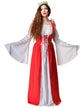 Image of Medieval Bright Red Women's Plus Size Costume Dress - Front View