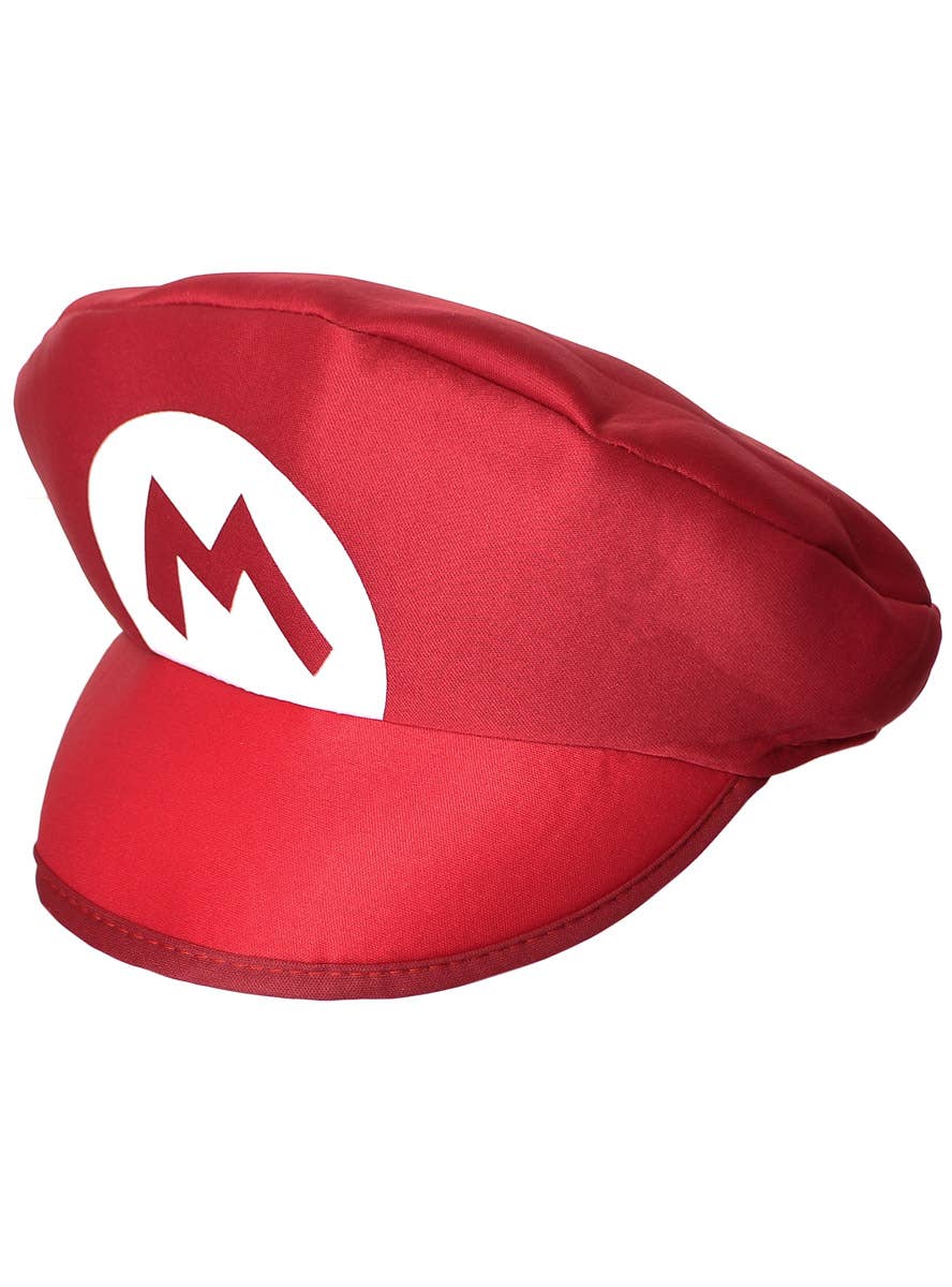 Image of Plush Red Adult's Mario Costume Hat