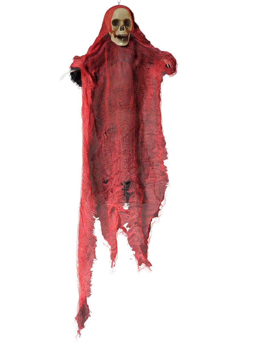 Image of Hanging Red Skeleton 40cm Halloween Decoration - Main Image