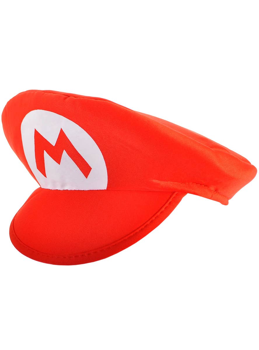 Image of Plush Red Gaming Plumber Costume Hat