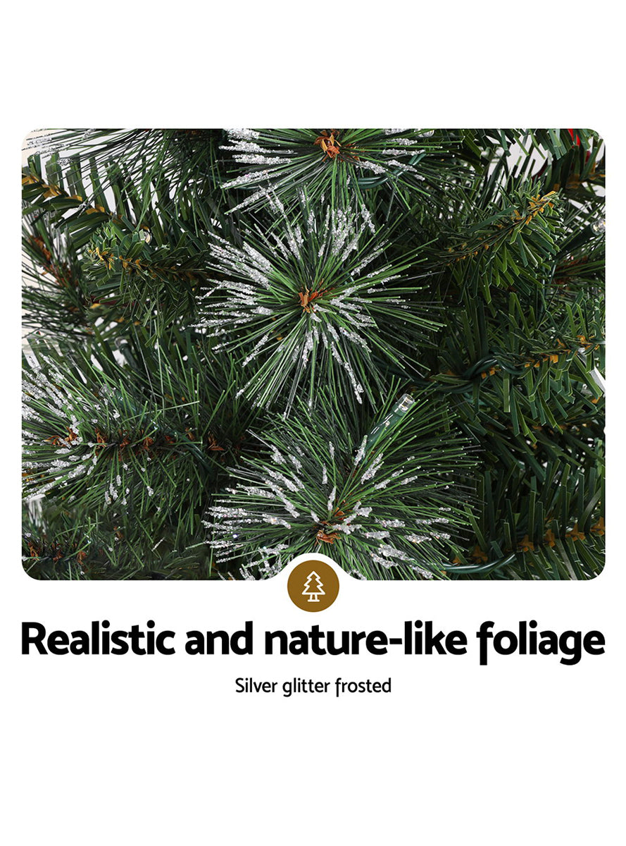 Potted Light Up 90cm Jingle Jollys Christmas Tree Decoration - Foliage Details Image