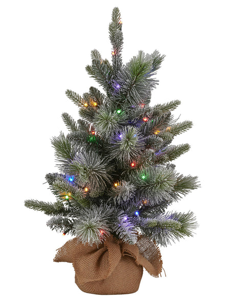 Prelit Snowy Stamford Spruce 61cm Tabletop Christmas Tree Decoration - Alternate Image 1
