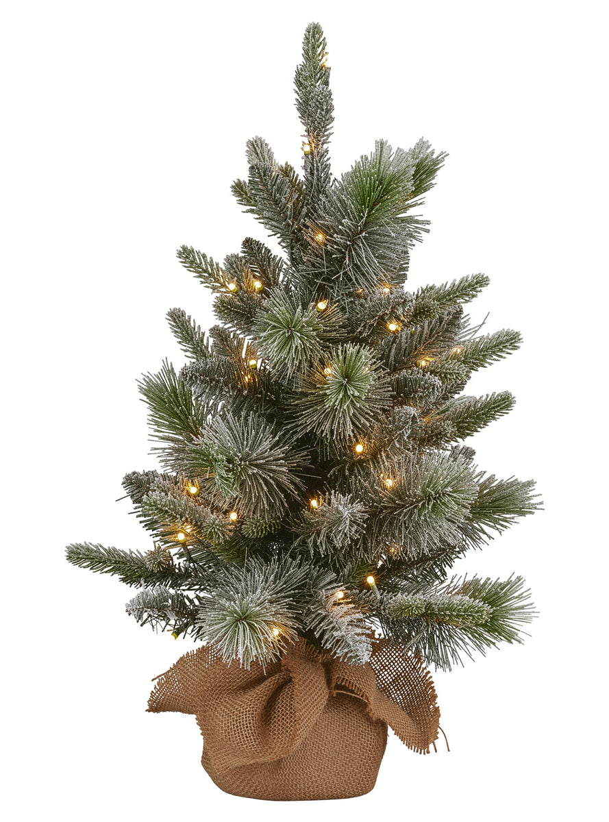 Prelit Snowy Stamford Spruce 61cm Tabletop Christmas Tree Decoration - Main Image